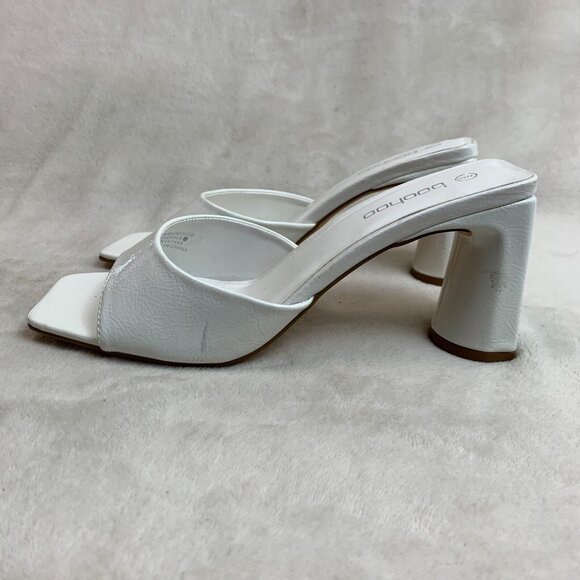 Boohoo Low Flat Heel Mule White  US 9 / UK 7 / EU40 - Picture 11 of 14
